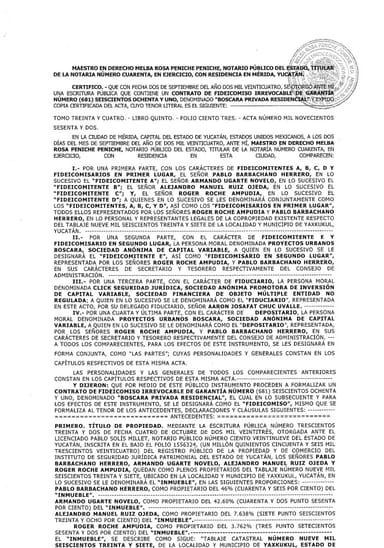 Documento Fideicomiso Certificado